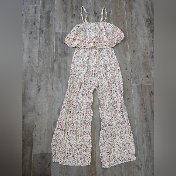 Japana Floral Cream Jumpsuit - Picture 1 of 5